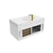 Castello Usa Thames 36-inch White Vanity Set with White Top and Gold Handles CB-MC-36W-GLD-20146-WH - alternate 6